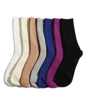 [5팩] 선택형 여성용 베이직 골지 슬림 립삭스