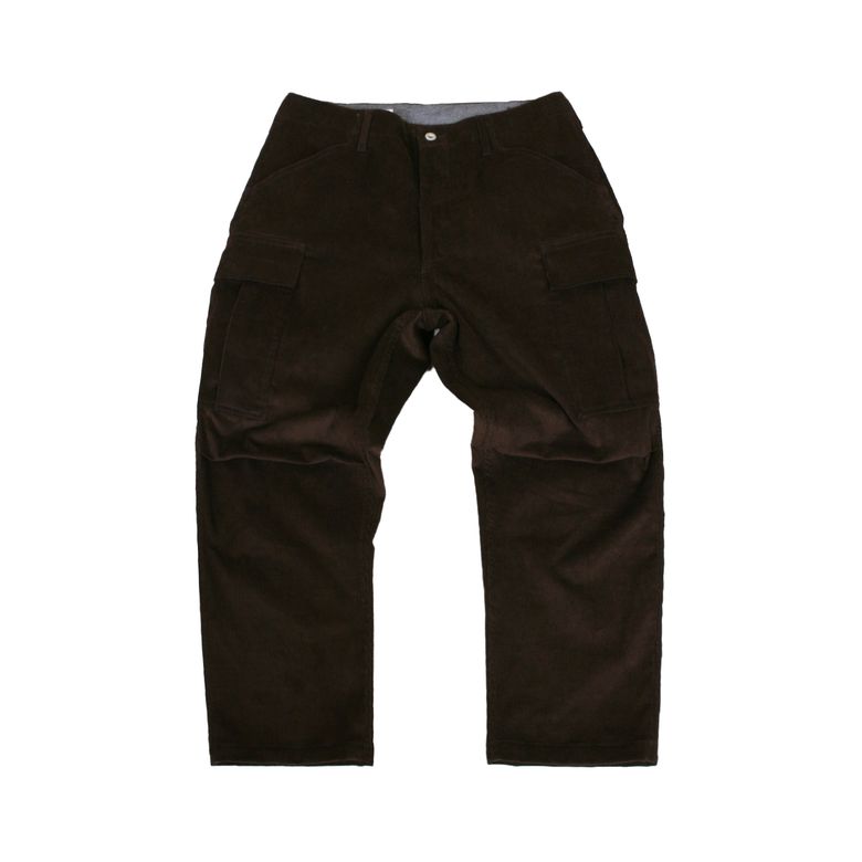 Swellmob corduroy M-51 cropped pants -brown-