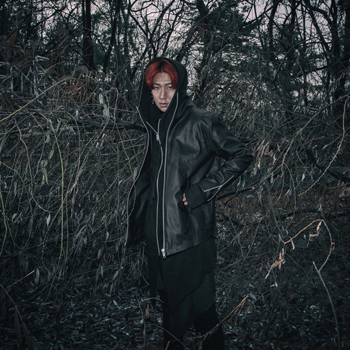 요크민스터(YORKMINSTER) darkness-004 rider jacket - black