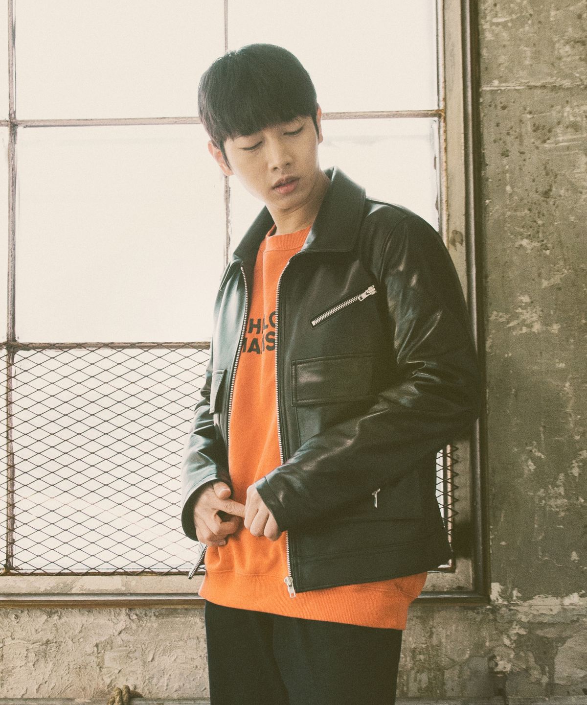 플레이스먼트(PLACEMENT) 에볼루션 싱글 램스킨 라이더 자켓 (블랙)