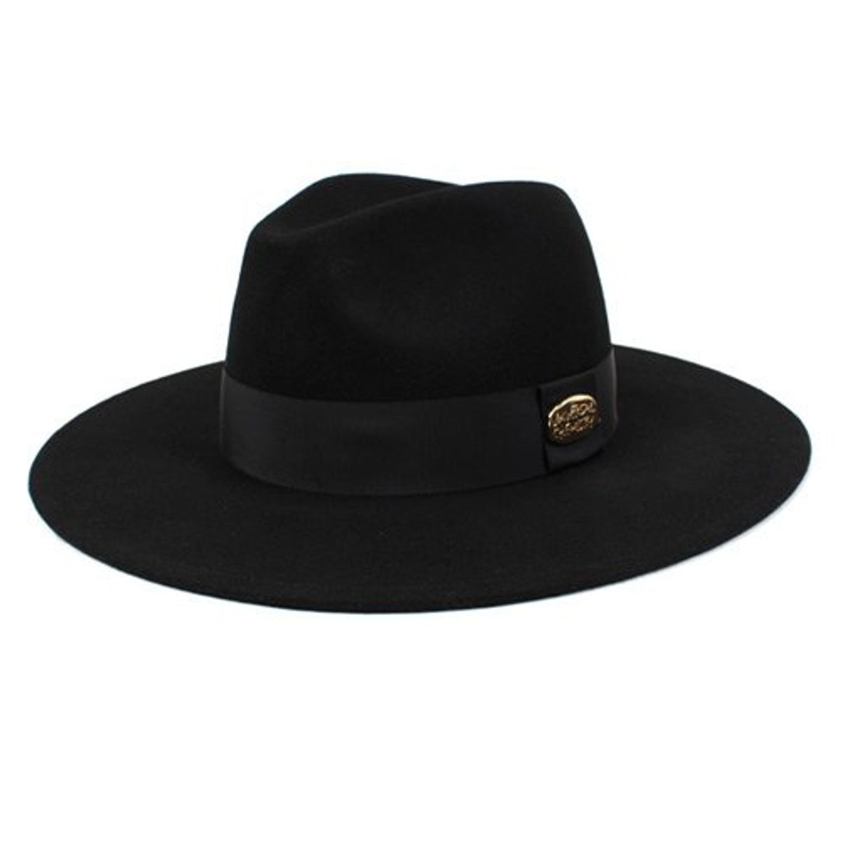 유니버셜 케미스트리(UNIVERSAL CHEMISTRY) Gold Metal Line Wool Fedora BK 페도라
