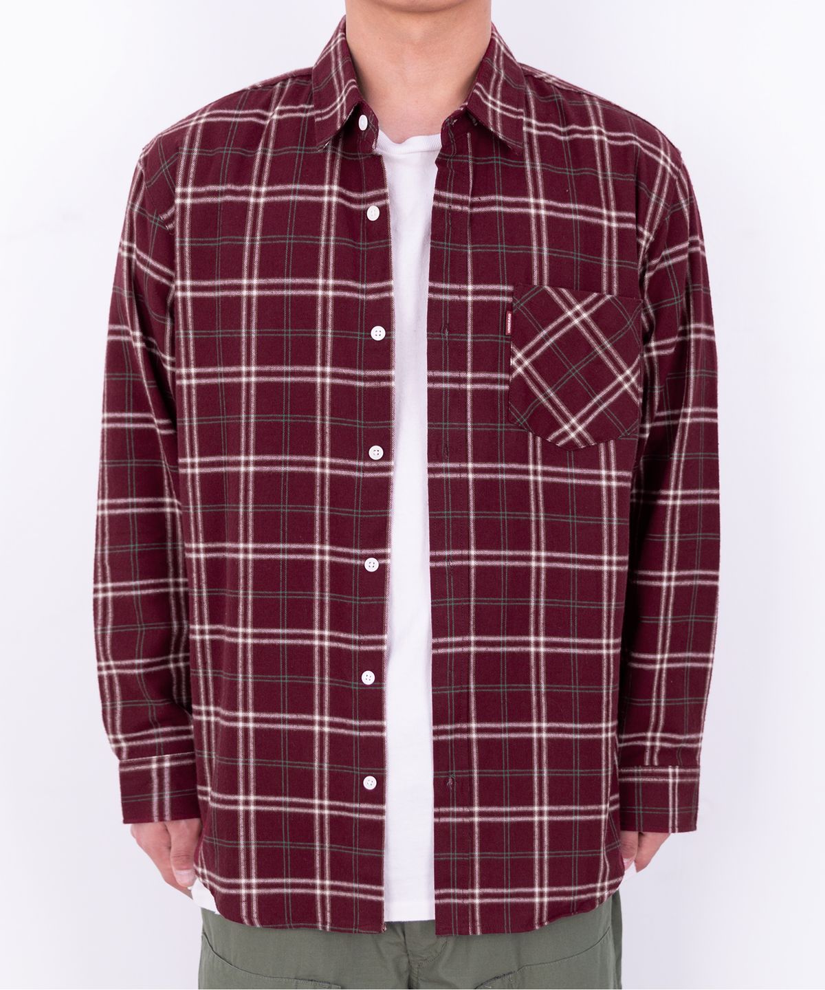 언더에어(UNDERAIR) Amarone Shirts - Burgundy