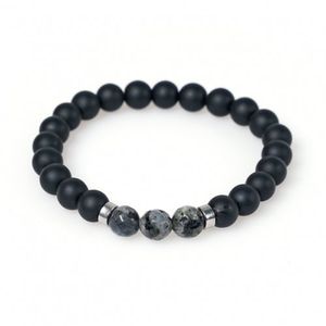 [18ALL] 제이드컷 포인트 오닉스 팔찌 (C1801-AC412BK)