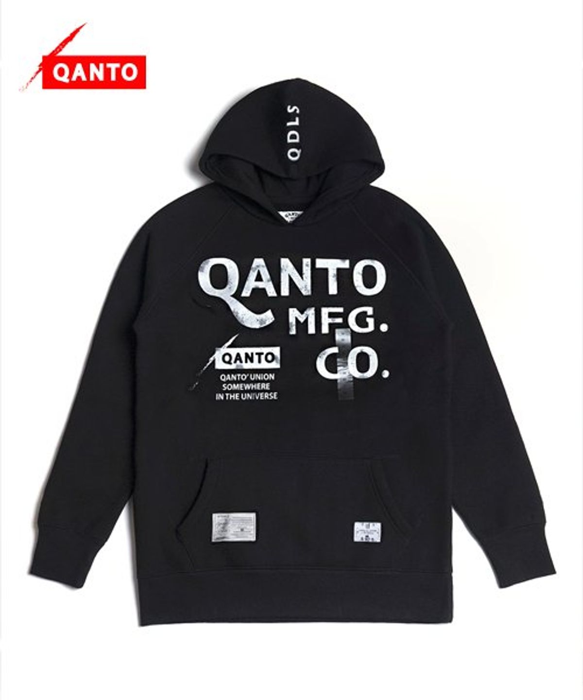 콴토데로코스(QANTO DE LOCOS) QANTO MFG HOODIE_BLACK - 사이즈 & 후기 | 무신사