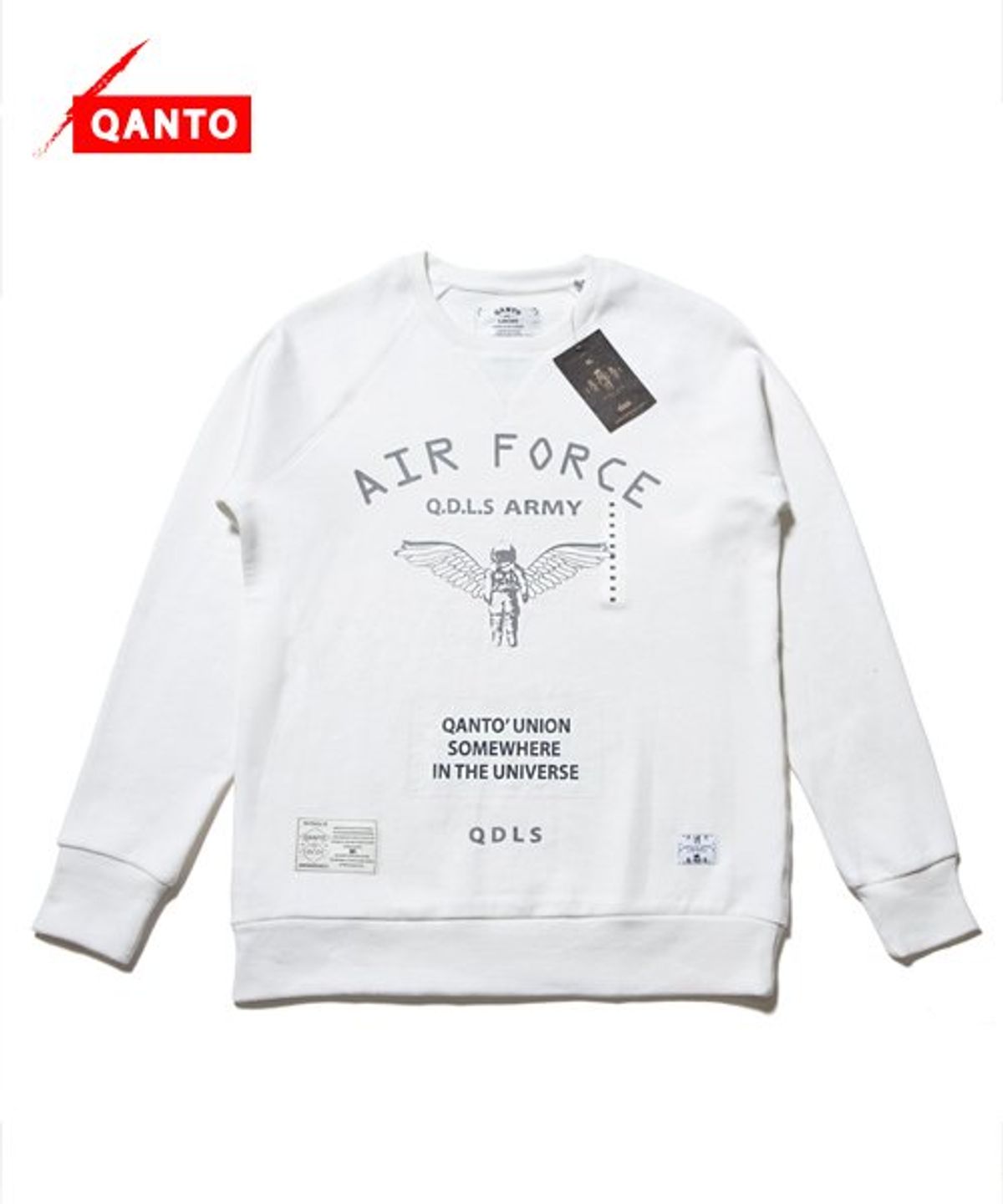 콴토데로코스(QANTO DE LOCOS) QANTO STREET_CREWNECK_IVORY