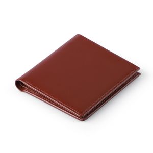 Slim&High (슬림앤하이 심플 가죽 반지갑) - 다크와인