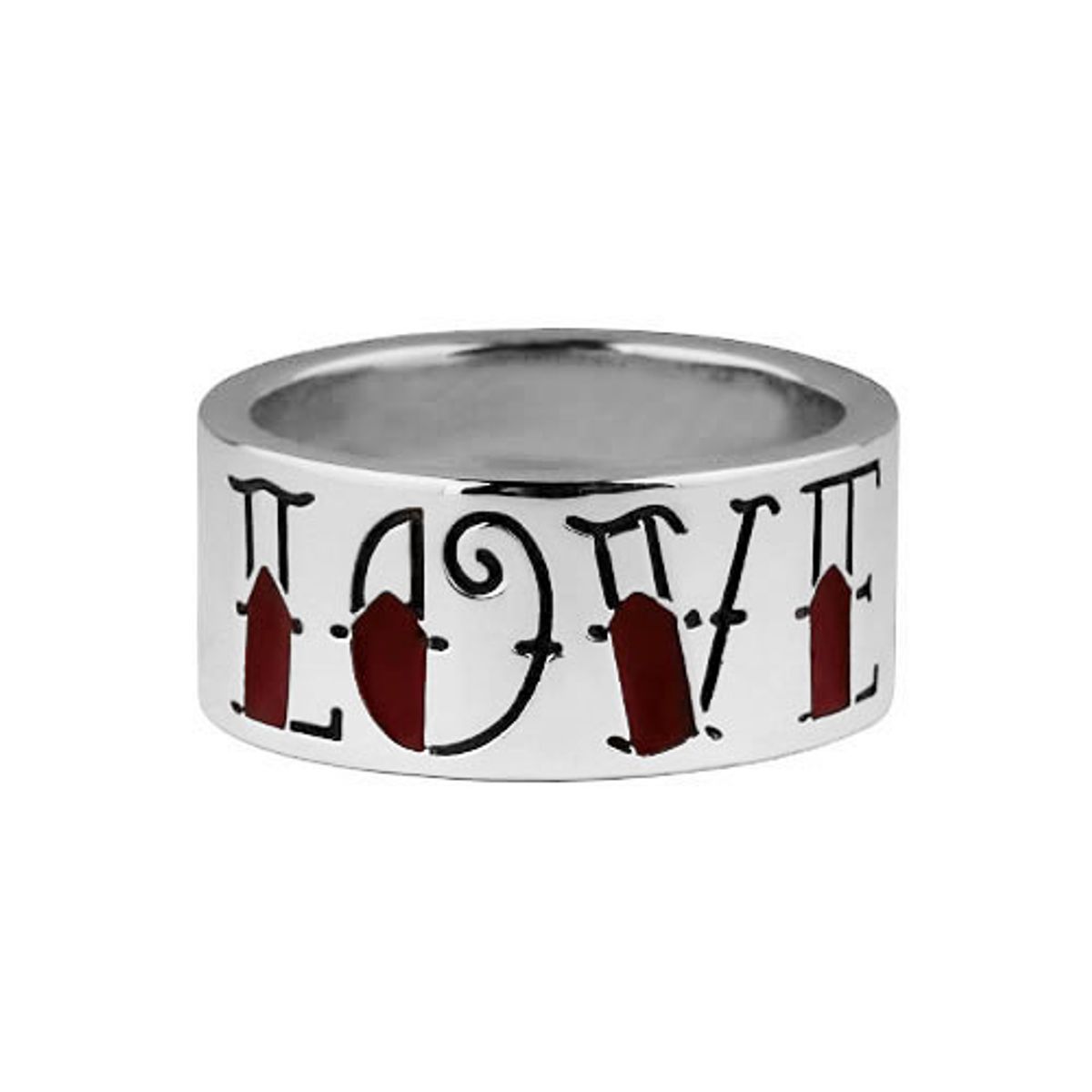 어나니머스아티즌(ANONYMOUS ARTISAN) Oldschool Letter Ring - love hate