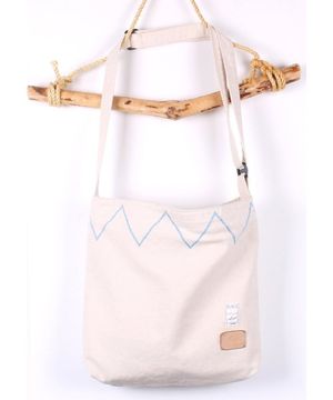 블루이 지그재그 크로스백 (화이트)