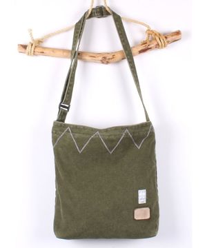 블루이 지그재그 크로스백 (카키)