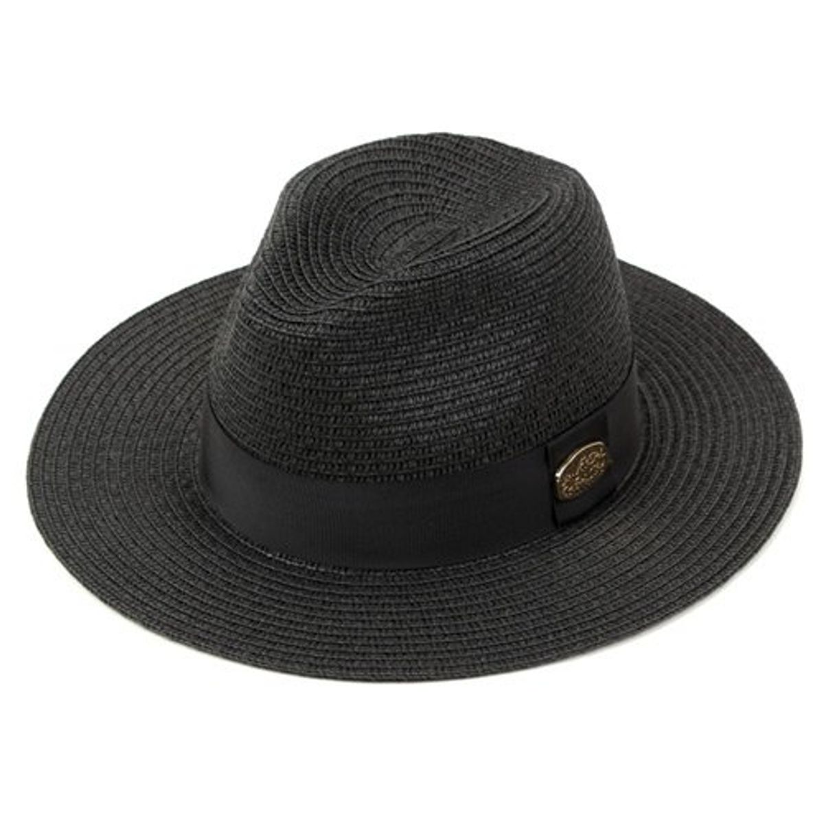 유니버셜 케미스트리(UNIVERSAL CHEMISTRY) Gold-Metal Summer Black Fedora 섬머블랙페도라