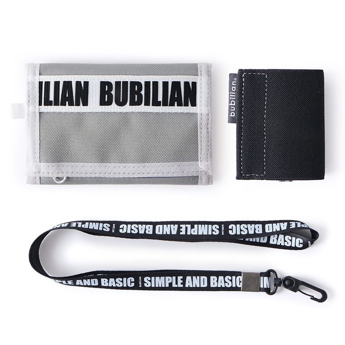 버빌리안(BUBILIAN) Velcro Wallet _ Gray