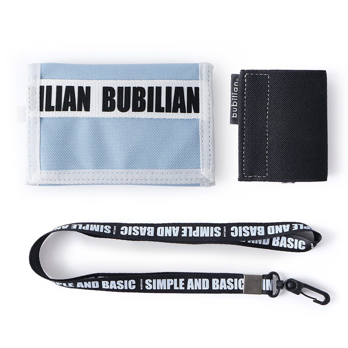 버빌리안(BUBILIAN) Velcro Wallet _  Sky blue