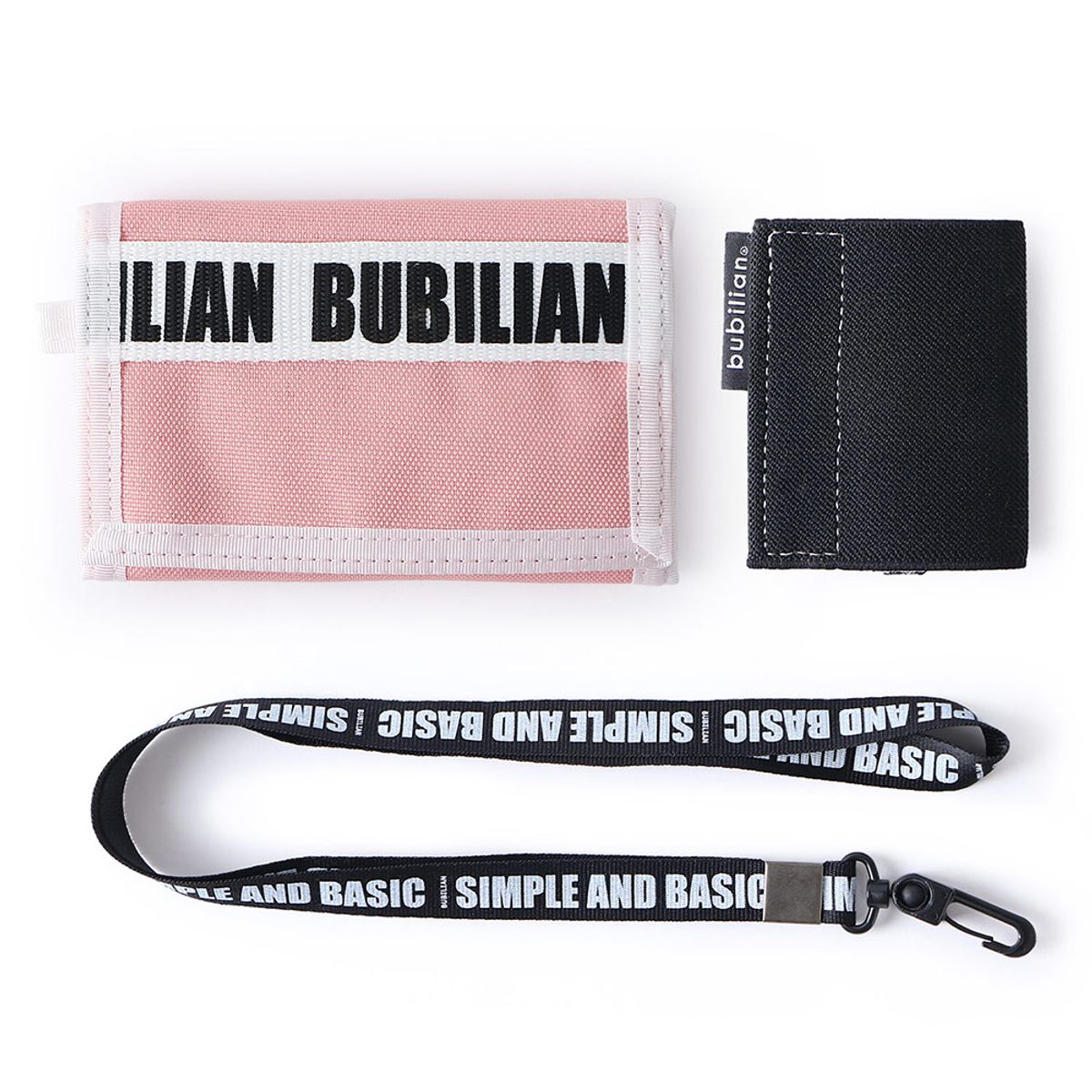 버빌리안(BUBILIAN) Velcro Wallet _  Pink