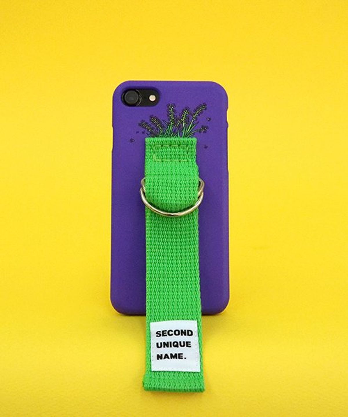 세컨드유니크네임(SECOND UNIQUE NAME) SUN CASE VIOLET YELLOW GREEN (ILLUST)