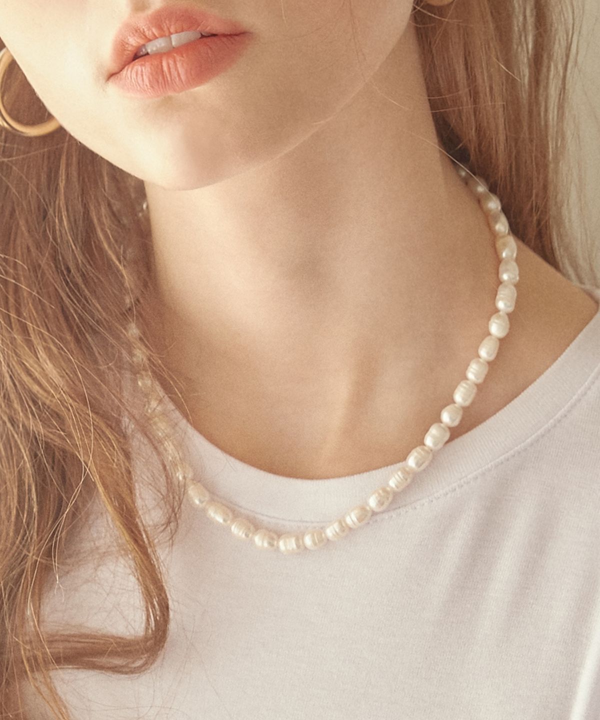 포스트루드(POSTLUDE) UGLY PEARL NECKLACE