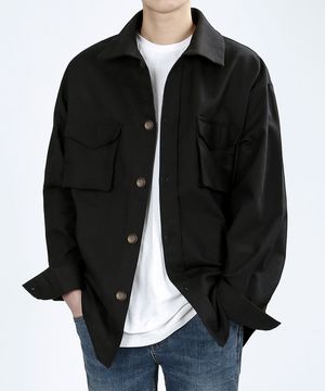TP89 CARGO OVERFIT JACKET (BLACK)