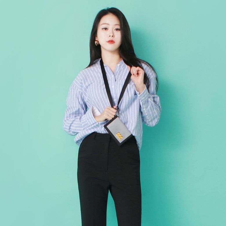 [랜야드증정] DQC 유스턴 윙 랜야드 지갑 WALLET D2-GY