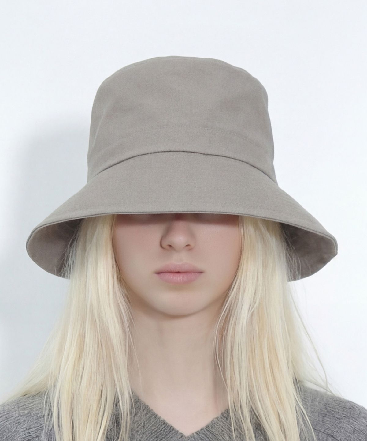 언더컨트롤 스튜디오(UNDERCONTROL STUDIO) 린넨 버킷햇 HIDE BUCKET / LINEN / GREY