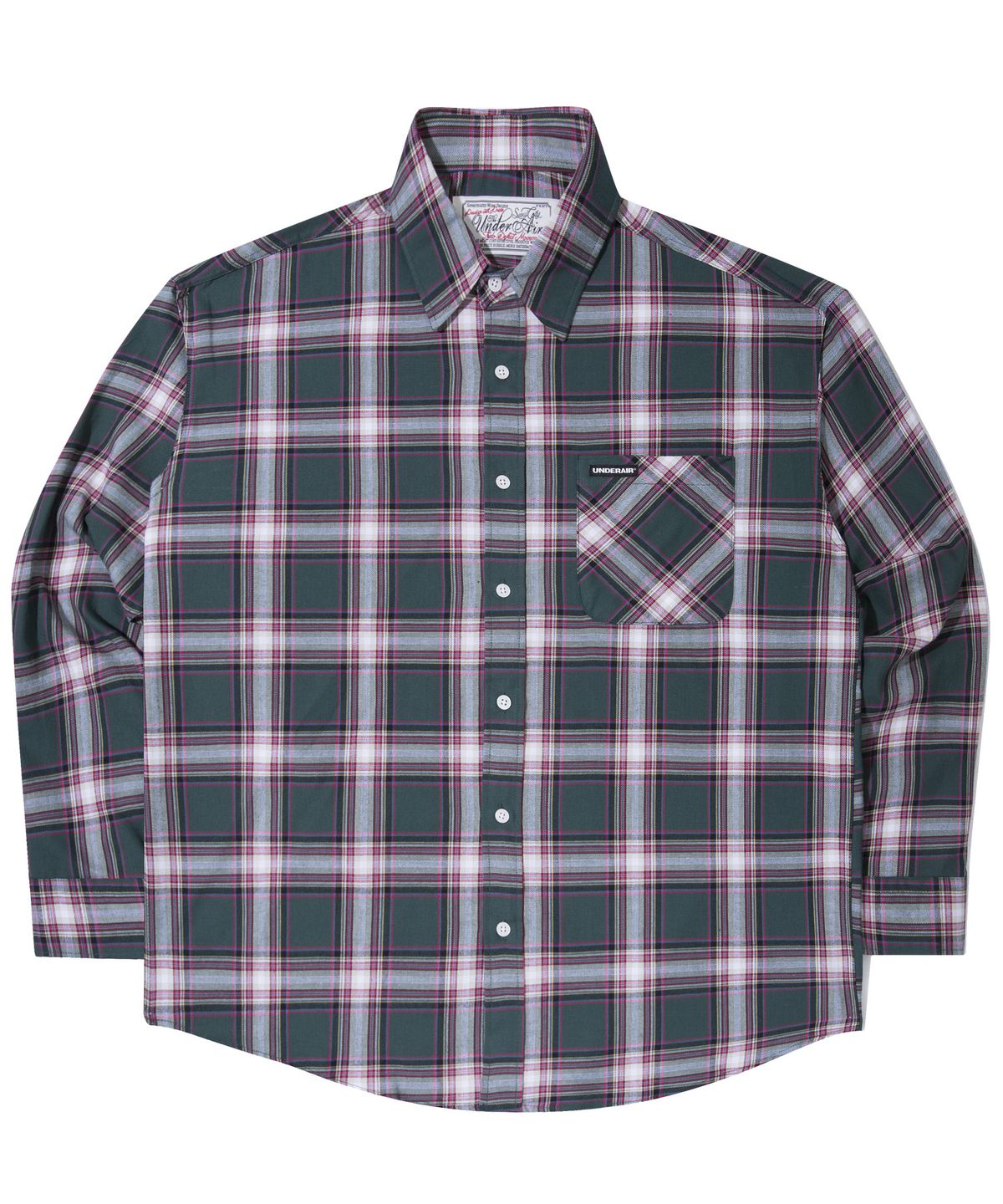 언더에어(UNDERAIR) William Shirts - Green