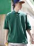 루즈핏 카라티셔츠  딥그린 JKST2066