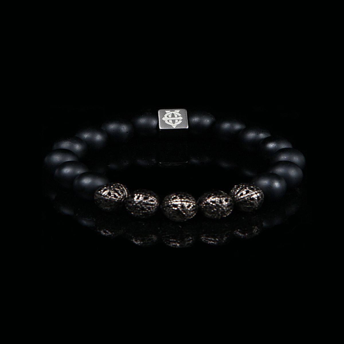 에잇볼륨(EIGHTVOLUME) EV Metalball Bead Bracelet(Blacknickel)