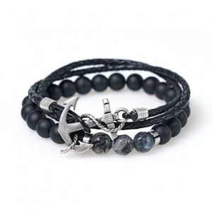 [18ALL] 더블라인앵커420 제이드컷412 팔찌세트 (C1801-SE045BK)