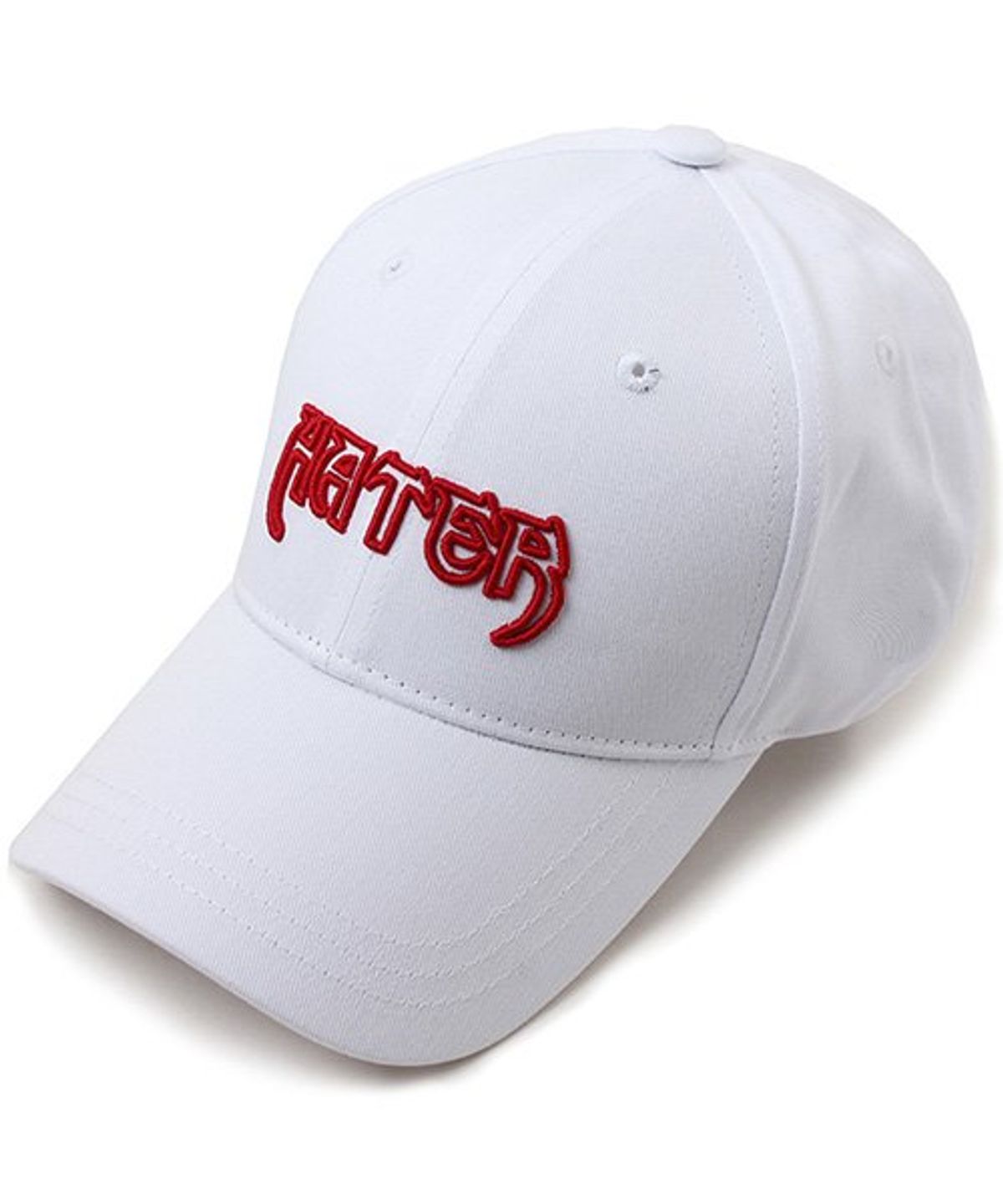 헤이터(HATER) 헤이터 배트 로고 자수 볼캡 화이트