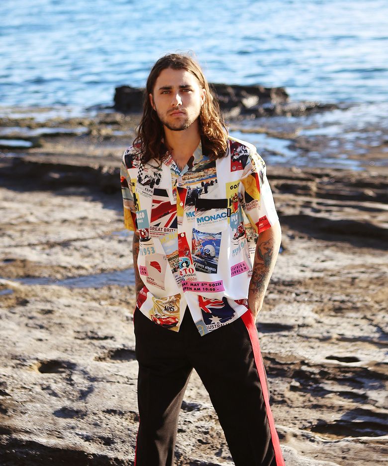 GRAND PRIX HAWAIIAN SHIRT_WHITE