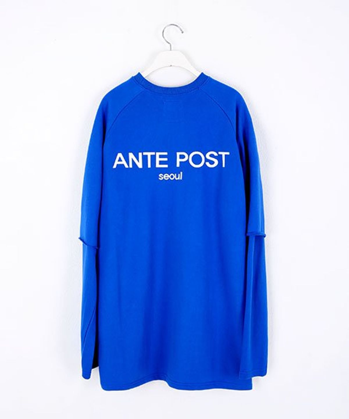 안트포스트(ANTEPOST) 레이어드 스웻셔츠 블루