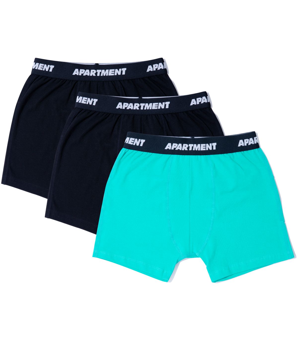아파트먼트(APARTMENT) Rainbow Man s Drawers Package2 - Black(2)/Mint