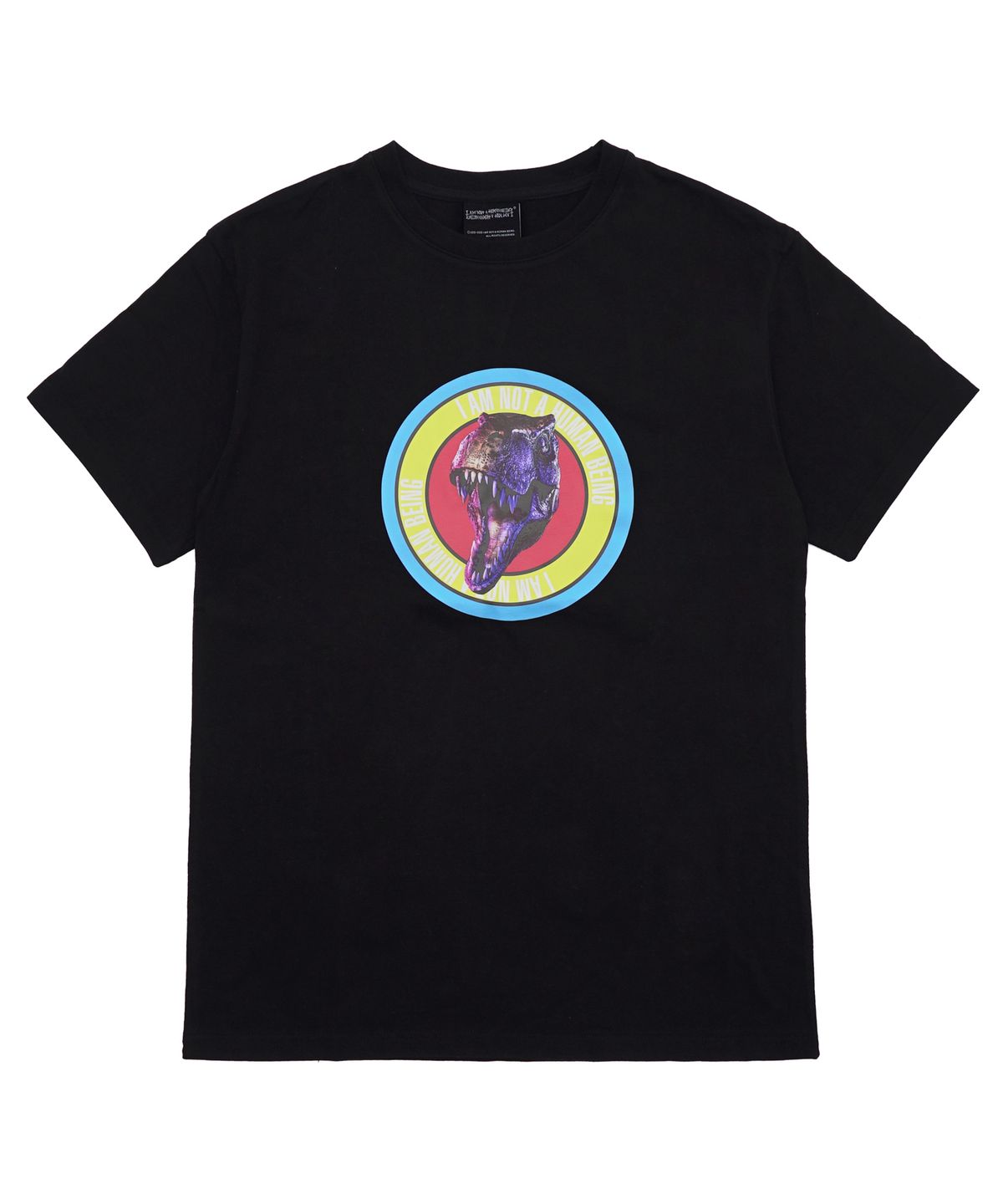 아임낫어휴먼비잉(I AM NOT A HUMAN BEING) DINO LOGO 5 T-SHIRT - BLACK