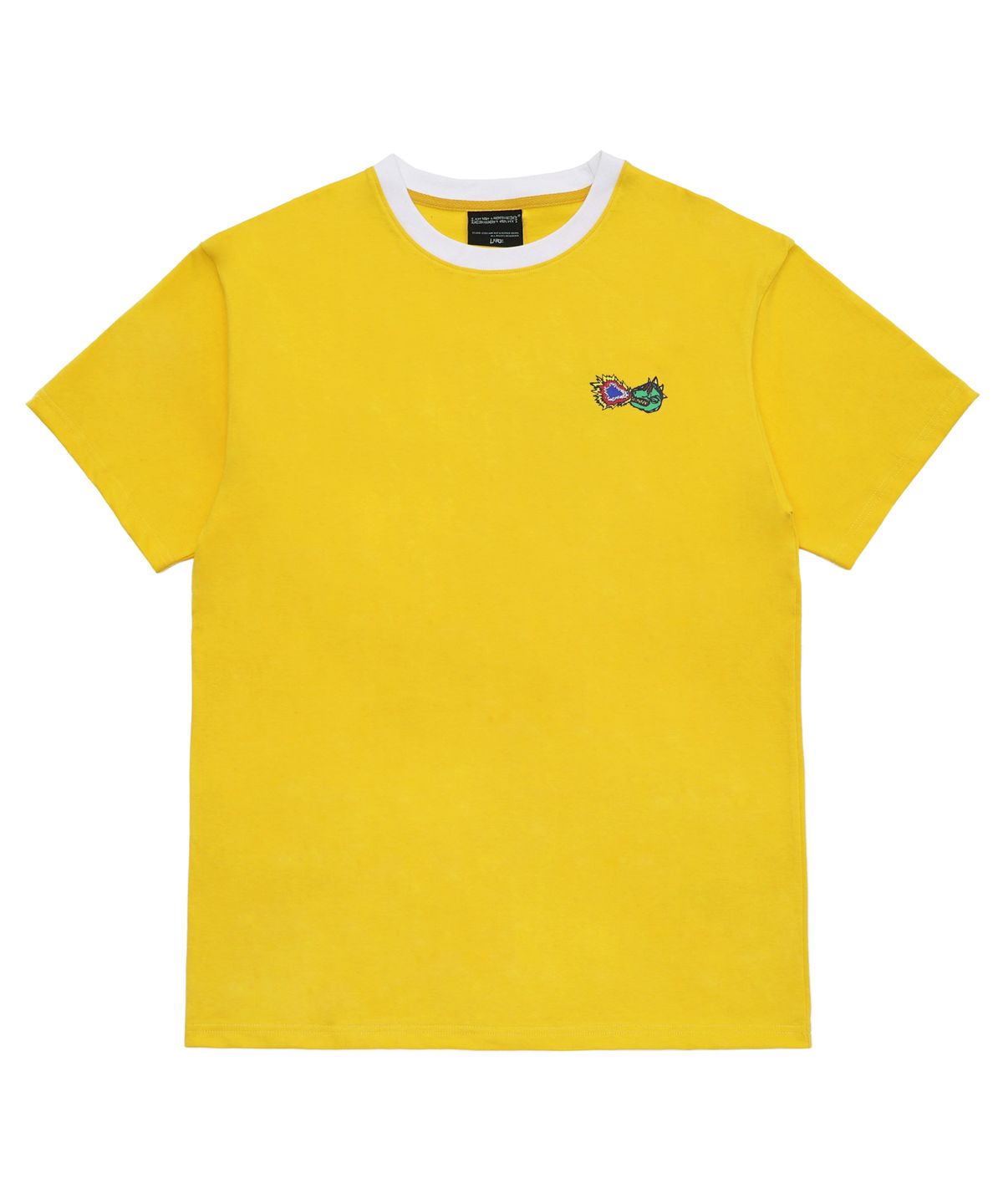 아임낫어휴먼비잉(I AM NOT A HUMAN BEING) FIRE CRACKER LOGO T-SHIRT - YELLOW