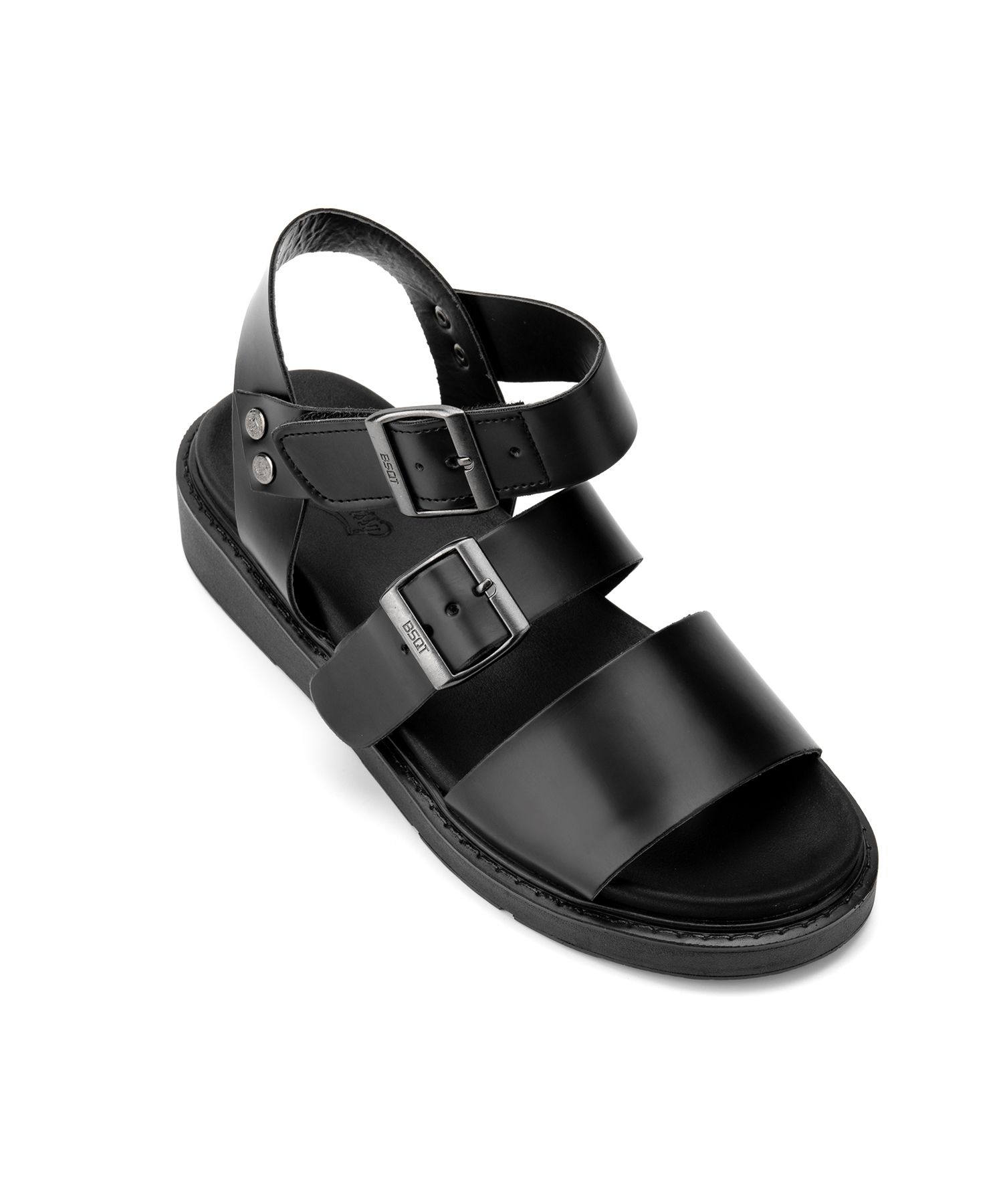 BSQT★331 BRUSSELS DOUBLE STRAP SANDAL AQUA BLACK MUSINSA | BSQT BY CLASSY 331 Brussels Double Strap Tall