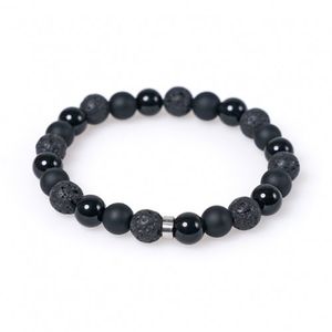 블랙스톤 믹스 원석팔찌 (C1801-AC426BK)