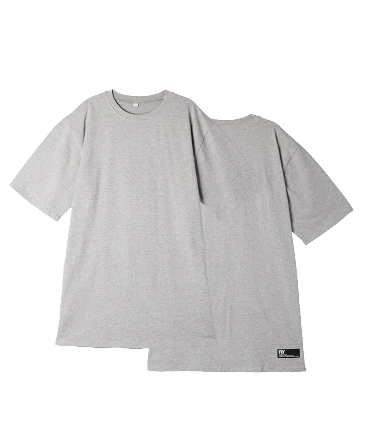 리플라이퍼키(REFLYPERKY) [UNISEX]스탠다드 레이어드 롱 티셔츠(Grey)
