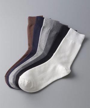 1518 신사 무지 양말 5켤레 (6색상)