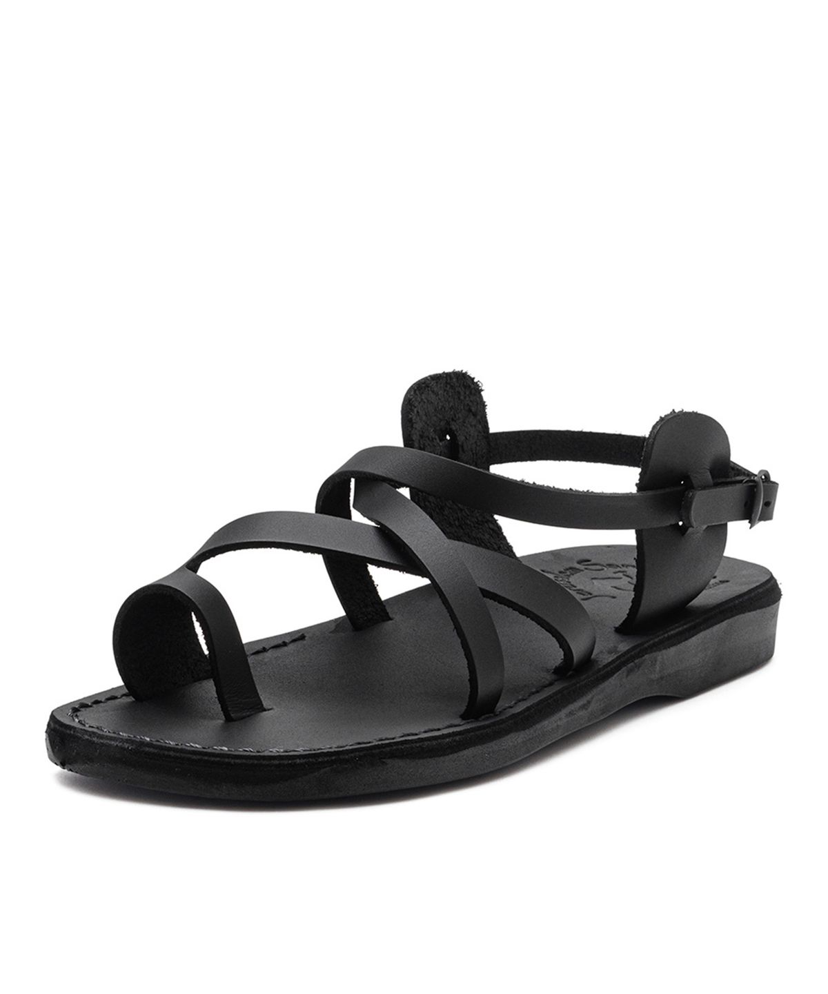 예루살렘 샌들(JERUSALEM SANDALS) 6 THE GOOD SHEPHERD BUCKLE-BLACK (더 굿 셰퍼드 버클)