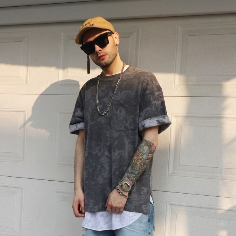 OVER FIT POCKET PIGMENT HALF SHIRTS DARK GREY 오버핏 포켓 피그먼트 반팔티 다크그레이(이너겸용)