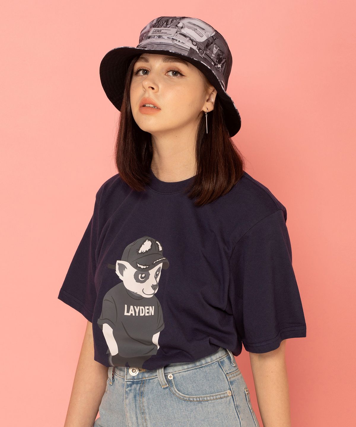 레이든(LAYDEN) HIGHEND LAYGOM S/S TEE-NAVY