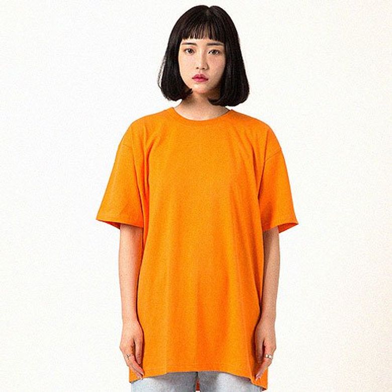 오렌지 무지 반팔티