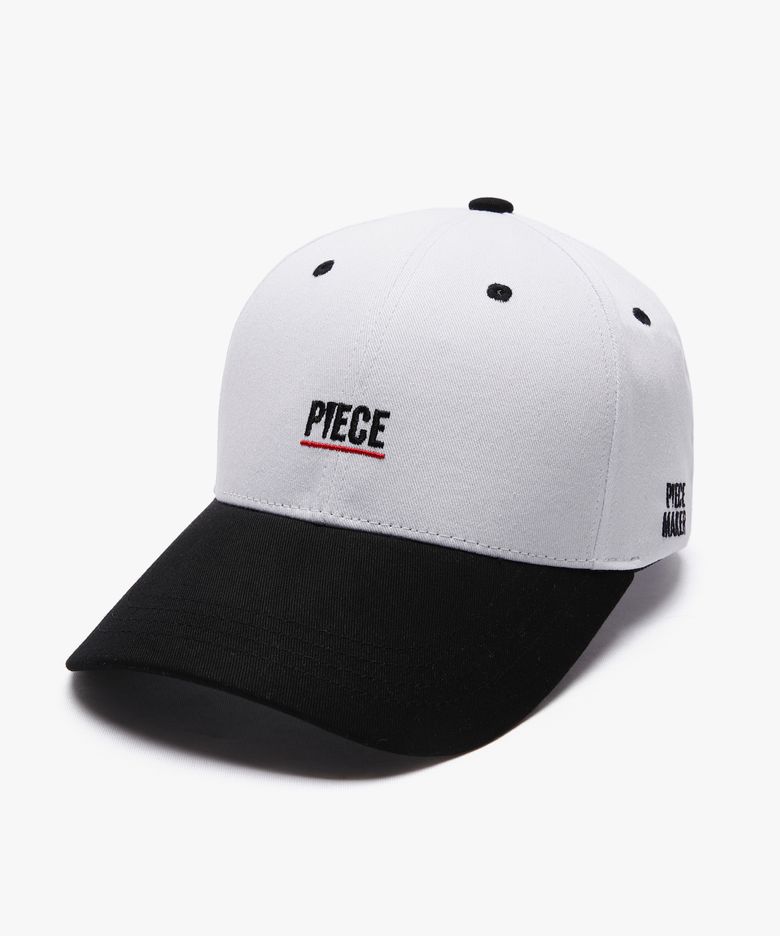 PIECE HARD 6P CAP (BLACK WHITE)