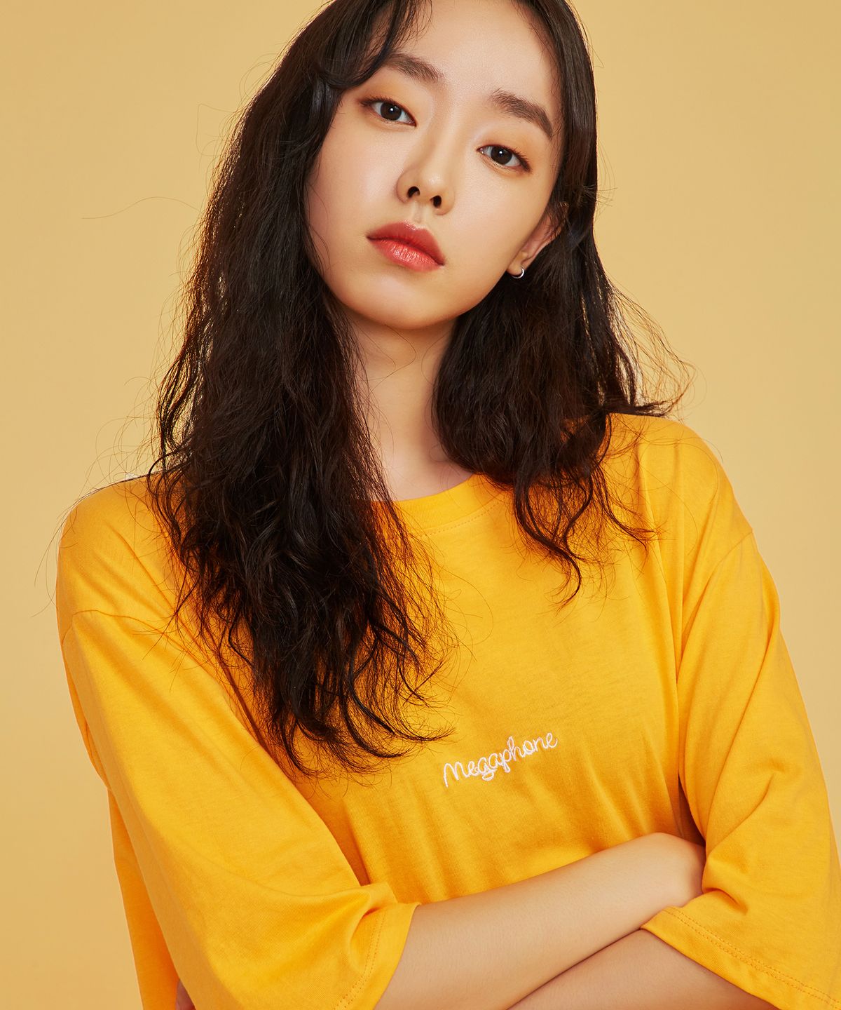 메가폰(MEGAPHONE) [UNISEX] MGPN 베이직 반팔티셔츠 - Orange