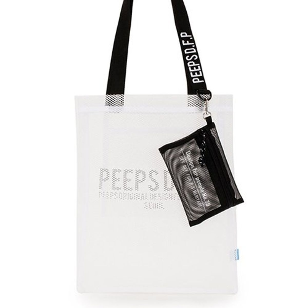 핍스(PEEPS) basic mesh cross bag(white)