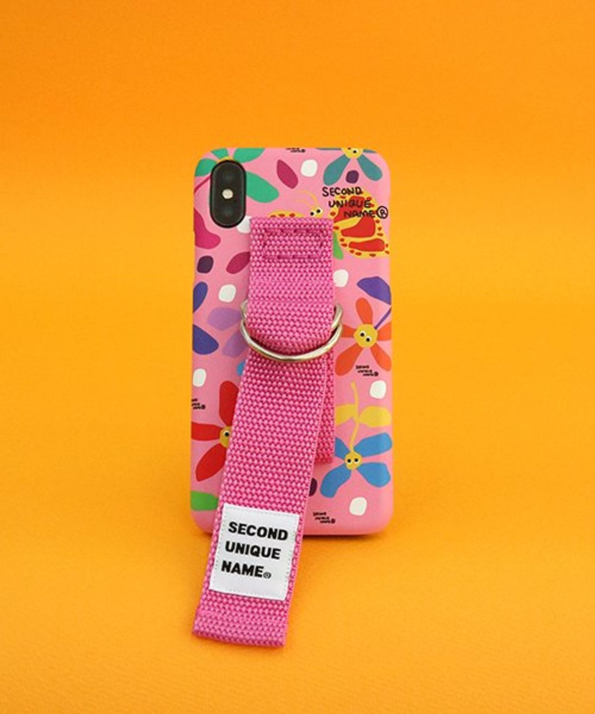 세컨드유니크네임(SECOND UNIQUE NAME) SUN CASE GRAPHIC FLOWER PINK PINK (BELT)