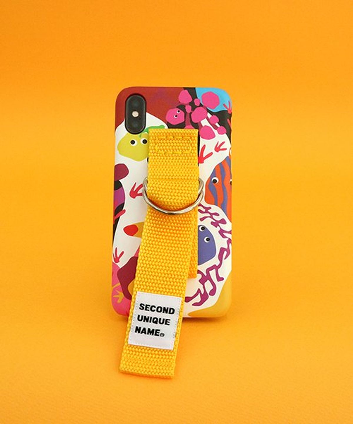 세컨드유니크네임(SECOND UNIQUE NAME) SUN CASE GRAPHIC FRUIT WHITE YELLOW (BELT)