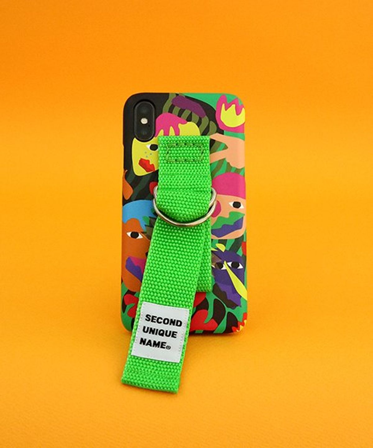 세컨드유니크네임(SECOND UNIQUE NAME) SUN CASE GRAPHIC HUMAN GREEN YELLOW GREEN (BELT)