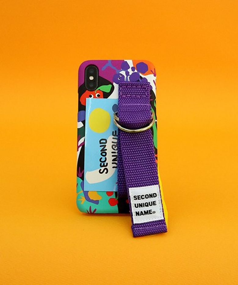 SUN CASE GRAPHIC FRUIT BLACK PURPLE (CARD)