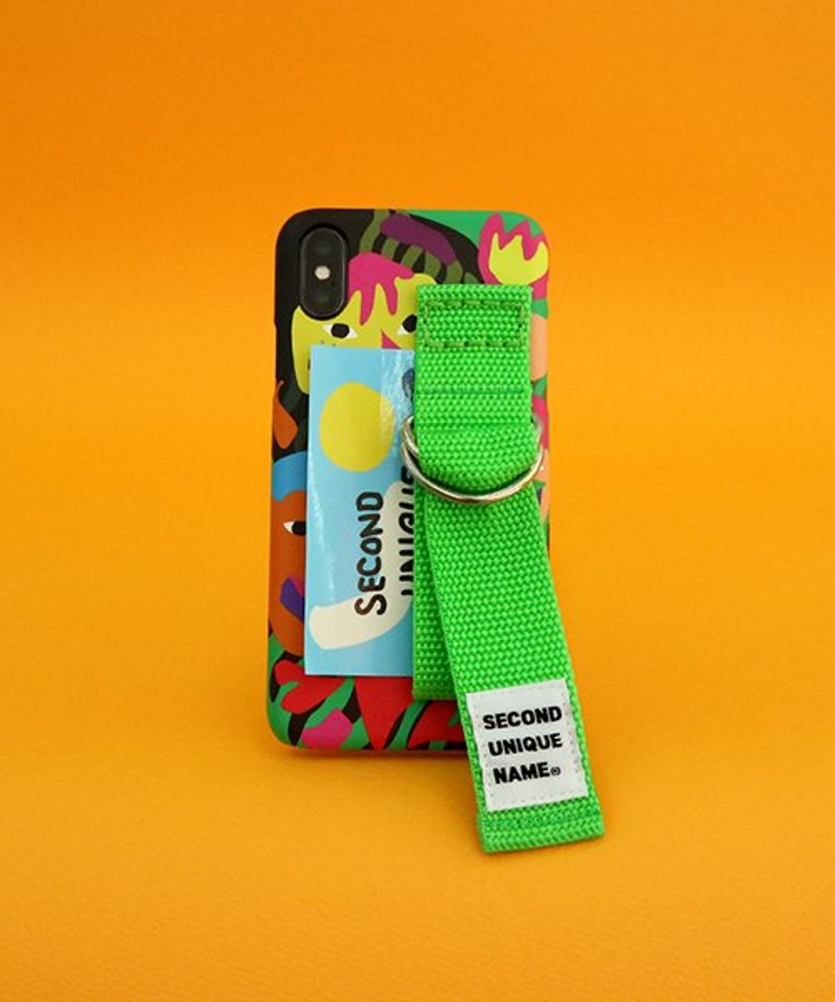 세컨드유니크네임(SECOND UNIQUE NAME) SUN CASE GRAPHIC HUMAN GREEN YELLOW GREEN (CARD)