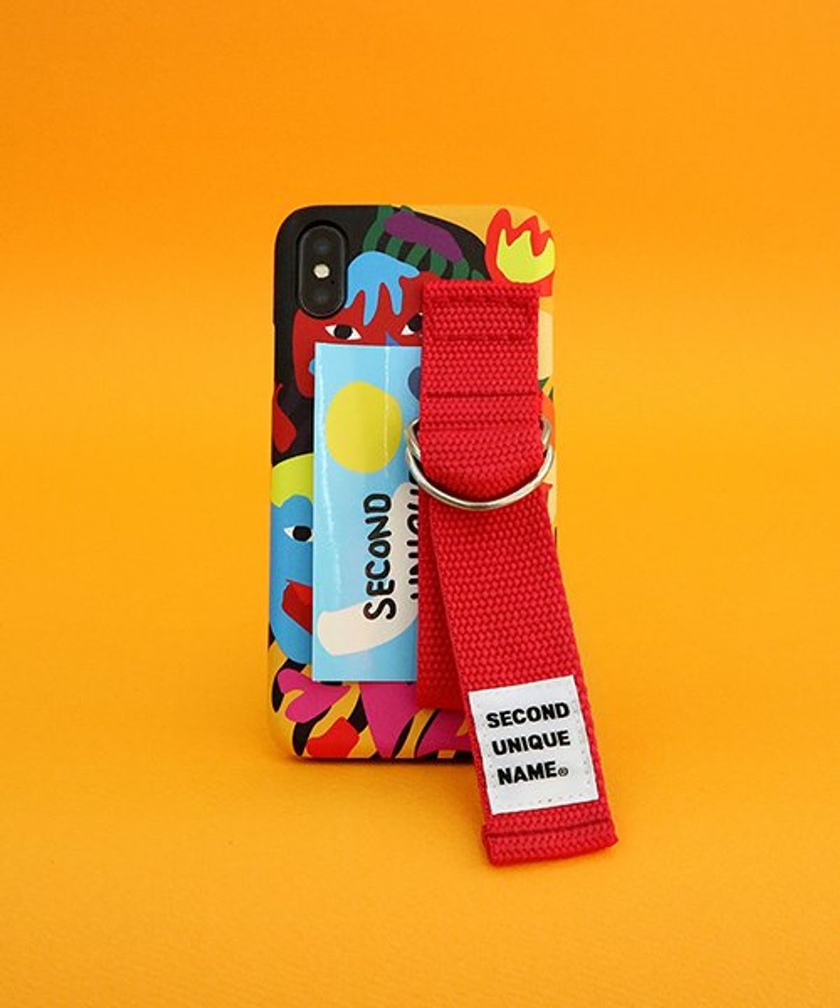 세컨드유니크네임(SECOND UNIQUE NAME) SUN CASE GRAPHIC HUMAN ORANGE RED (CARD)