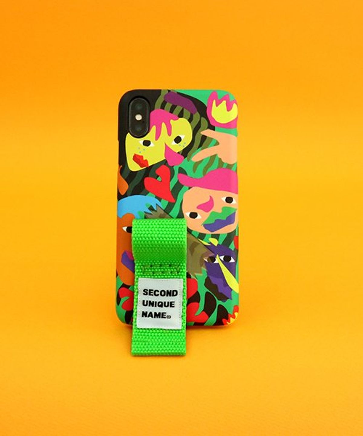 세컨드유니크네임(SECOND UNIQUE NAME) SUN CASE GRAPHIC HUMAN GREEN YELLOW GREEN (FINGER)